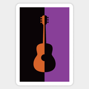 Acoustic Guitar Jazz Rock n Roll Sticker